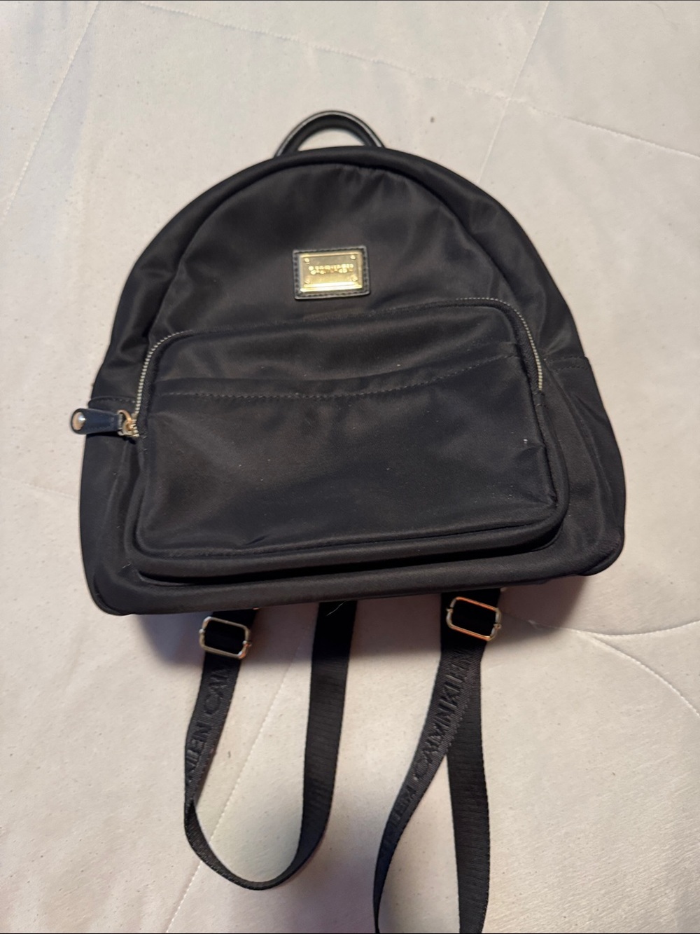 Black Designer Nylon Mini Backpack - Calvin Klein